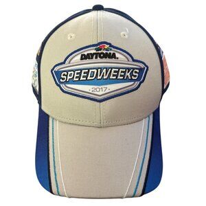 Fanatics Daytona 500 Speedweeks 2017 Gray & Blue Baseball Cap Racing Fan Gear